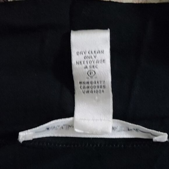 Diane Von Furstenberg Akira Black/Animal Print Silk Blend Long Sleeve Top Size M - Picture 11 of 13